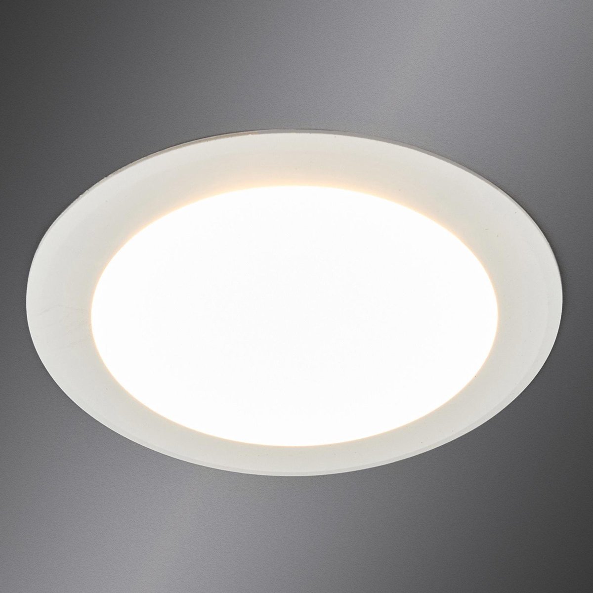 Arcchio - LED downlight - 1licht - kunststof, aluminium - H: 7.25 cm - wit - Inclusief lichtbron
