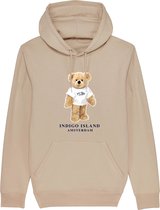 Indigo Island Amsterdam - Premium Hoodie - Signature Teddy met TEE- Desert dust – Maat L