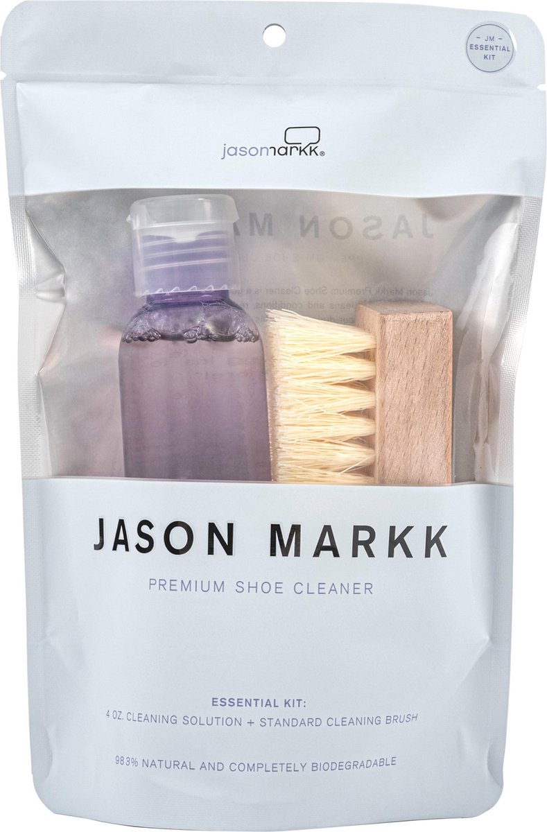 Jason Markk Essential Kit Sneaker Cleaning Set - Gel Cleaner en een Schoenborstel voor al uw Sneakers en Schoenen