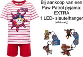 Paw Patrol Nickelodeon Short Pyjama - Shortama - Marshall - Pirate Pups. Maat 116 cm / 6 jaar. + EXTRA 1-LED sleutelhanger (t.w.v. 10,00€.)
