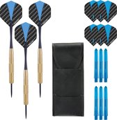 Darts Set GoldenEye - dartpijlen – inclusief – dart shafts - dart flights – dartpijlen 22 gram – 100% brass