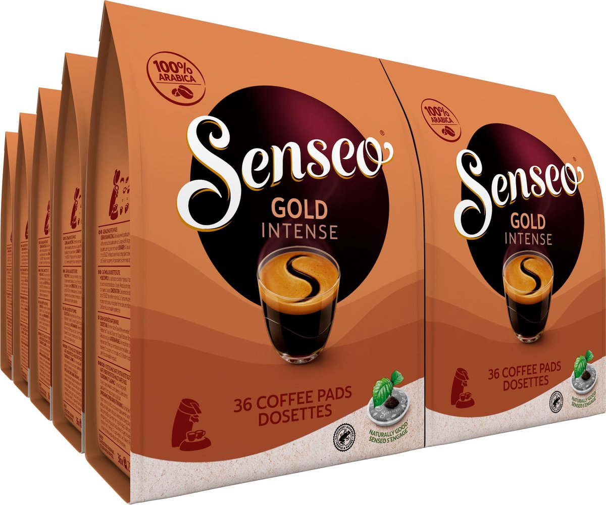 Senseo Gold Intense Koffiepads - 7/9 Intensiteit - 4 x 36 pads | bol.com