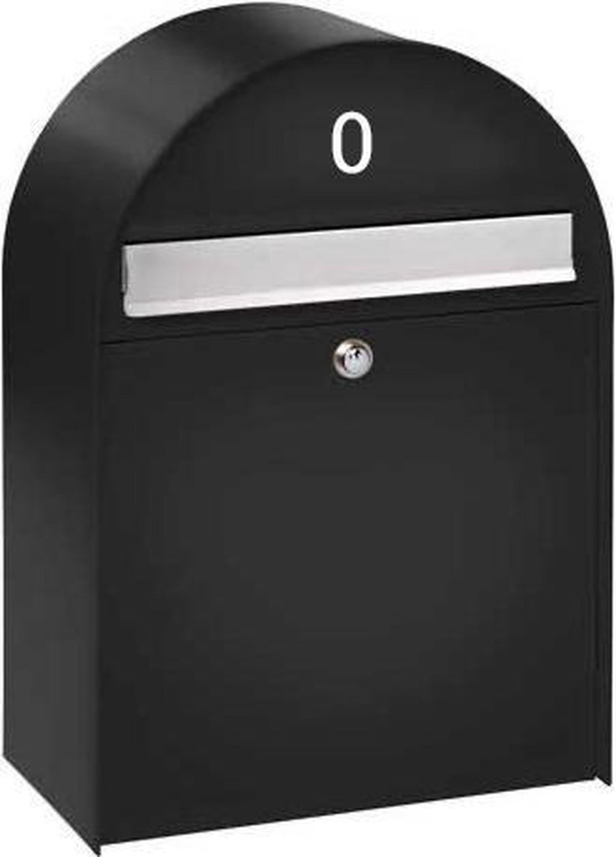 Huisnummer sticker - 0 - wit - 6 cm - plakcijfer - brievenbussticker - cijfersticker