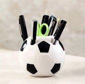 Pennenbakje - Voetbal - Pennen Organizer - Voetbal Fan - Bureau Organizer - Zwart/Wit - Pennenhouder - Tandenborstel houder - Cadeau Tip