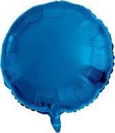 Folat - Folieballon Rond Blauw - 45 cm