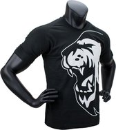 Super Pro T-Shirt Lion Logo Zwart/Wit Extra Large