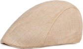 Flat Caps Heren - Heren Pet - Baret Heren - Heren Kleding - Tommy Shelby - Cadeau Man - Creme - One Size