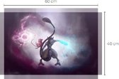 pokemon - Mewtwo  - canvasdoek - kinderkamer - speelgoed - kaarten - posters - canvasdoeken