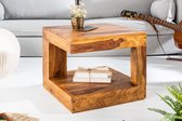 Massief kostbare houten salontafel GIANT 45 cm Sheesham Stone Finish