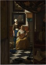 De liefdesbrief, Johannes Vermeer - Foto op Posterpapier - 50 x 70 cm (B2)