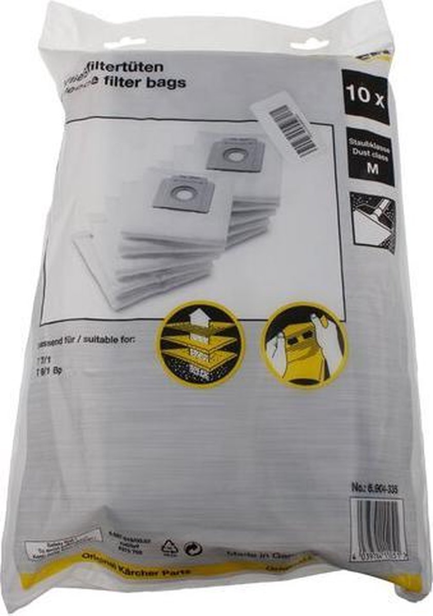 5 Sacchetti per aspirapolvere Kärcher 6.904-288