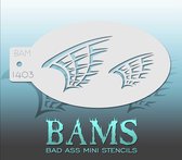 Bad Ass Stencil Nr. 1403 - BAM1403 - Schmink sjabloon - Bad Ass mini - Geschikt voor schmink en airbrush