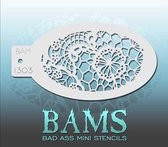 Bad Ass Stencil Nr. 1303 - BAM1303 - Schmink sjabloon - Bad Ass mini - Geschikt voor schmink en airbrush