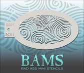 Bad Ass Stencil Nr. 3011 - BAM3011 - Schmink sjabloon - Bad Ass mini - Geschikt voor schmink en airbrush