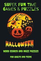 Super Fun Time Games & Puzzles: Halloween Word Search and Maze Puzzles