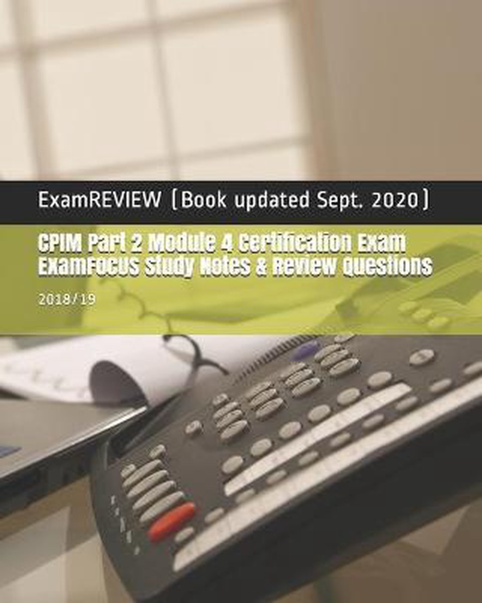 Cpim Module 2 , APICS Certified in Production and Inventory Management ...