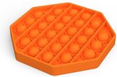 Pop It Fidget Toy - Oranje - Octagon Vorm