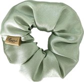 Ellastiek Scrunchie Satijn Mint Groen - Haarelastiekjes - Haar Accessoires Vrouwen - Wokkels - Scrunchies - Haarelastiekjes Scrunchie - Luxe kwaliteit - handgemaakte in Nederland -