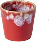 Cactula Costa Nova - vaisselle - tasse lungo - Grespresso rouge - faïence - H 7,5 cm