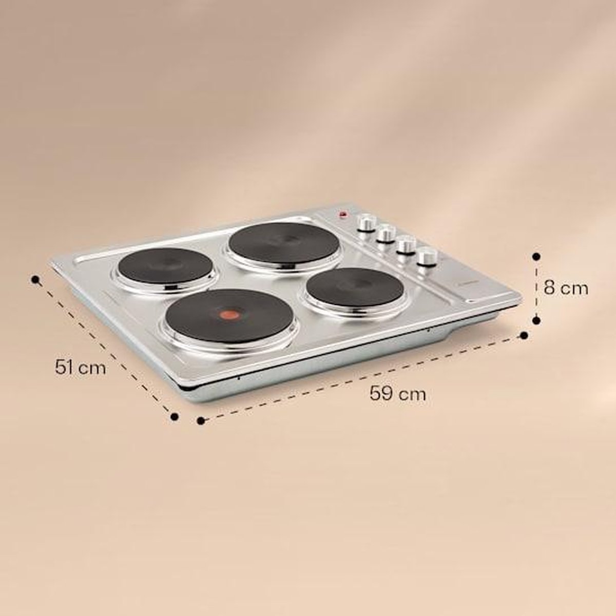 Delicatessa 80 inbouw kookplaat inductie 3 zones 7400W