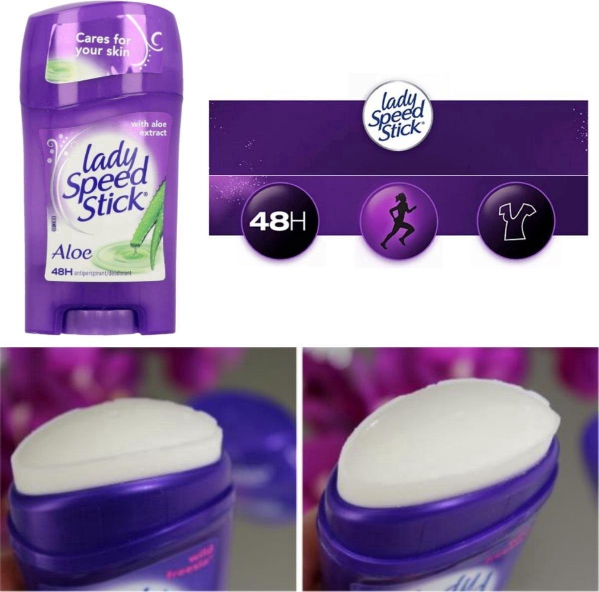 Lady Speed Stick Aloe Vera Deodorant Stick Anti Transpirant Deo Stick