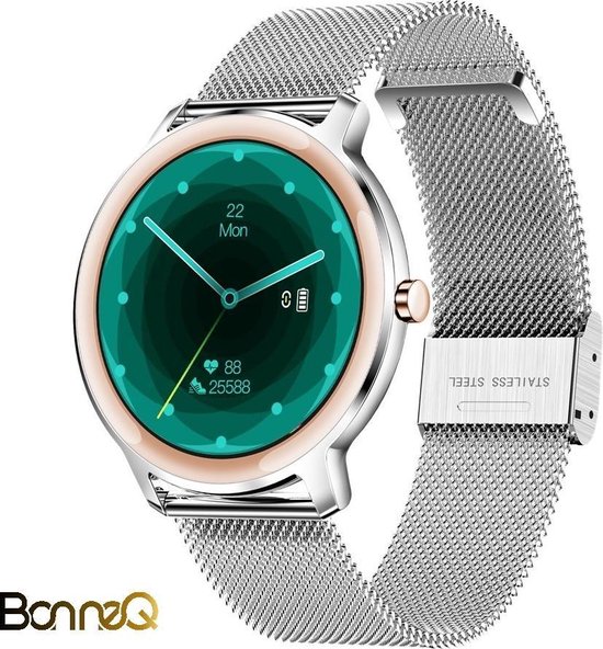 BonneQ - Luxe dames Smartwatch - Sinterklaas - Stappenteller -  Stappenteller horloge... | bol.com