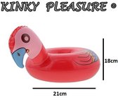 Kinky Pleasure - Opblaasbare Bekerhouder - Drijvende Drankhouder - Bekerhouder voor water - Dieren - Papegaai - 21 x 18 x 11cm