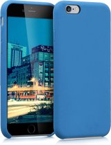 kwmobile telefoonhoesje geschikt voor Apple iPhone 6 / 6S - Hoesje met siliconen coating - Smartphone case in blauw