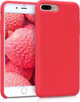 kwmobile telefoonhoesje voor Apple iPhone 7 Plus / 8 Plus - Hoesje met siliconen coating - Smartphone case in neon rood