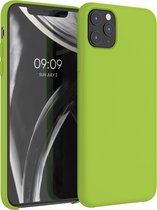 kwmobile telefoonhoesje voor Apple iPhone 11 Pro Max - Hoesje met siliconen coating - Smartphone case in groene peper