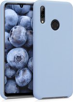 kw étui pour téléphone portable pour Huawei P Smart (2019) - Étui avec revêtement en silicone - Étui pour smartphone en bleu clair mat