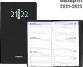 Brepols Schoolagenda 2021-2022 - Pvc Seta - Zwart - 9 x 16 cm