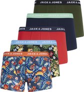 JACK&JONES ACCESSORIES JACCOLORFUL FLOWERS TRUNKS 5 PACK Heren Onderbroek - Maat XL