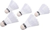 15x stuks Witte badminton shuttles - sport artikelen