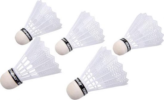 15x Witte badminton shuttles - sport artikelen |