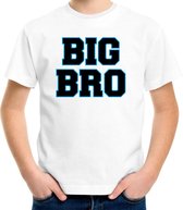 Big bro cadeau t-shirt wit voor jongens / kinderen - jongen - grote broer shirt 134/140