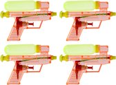 5x Waterpistool/waterpistolen rood 15 cm