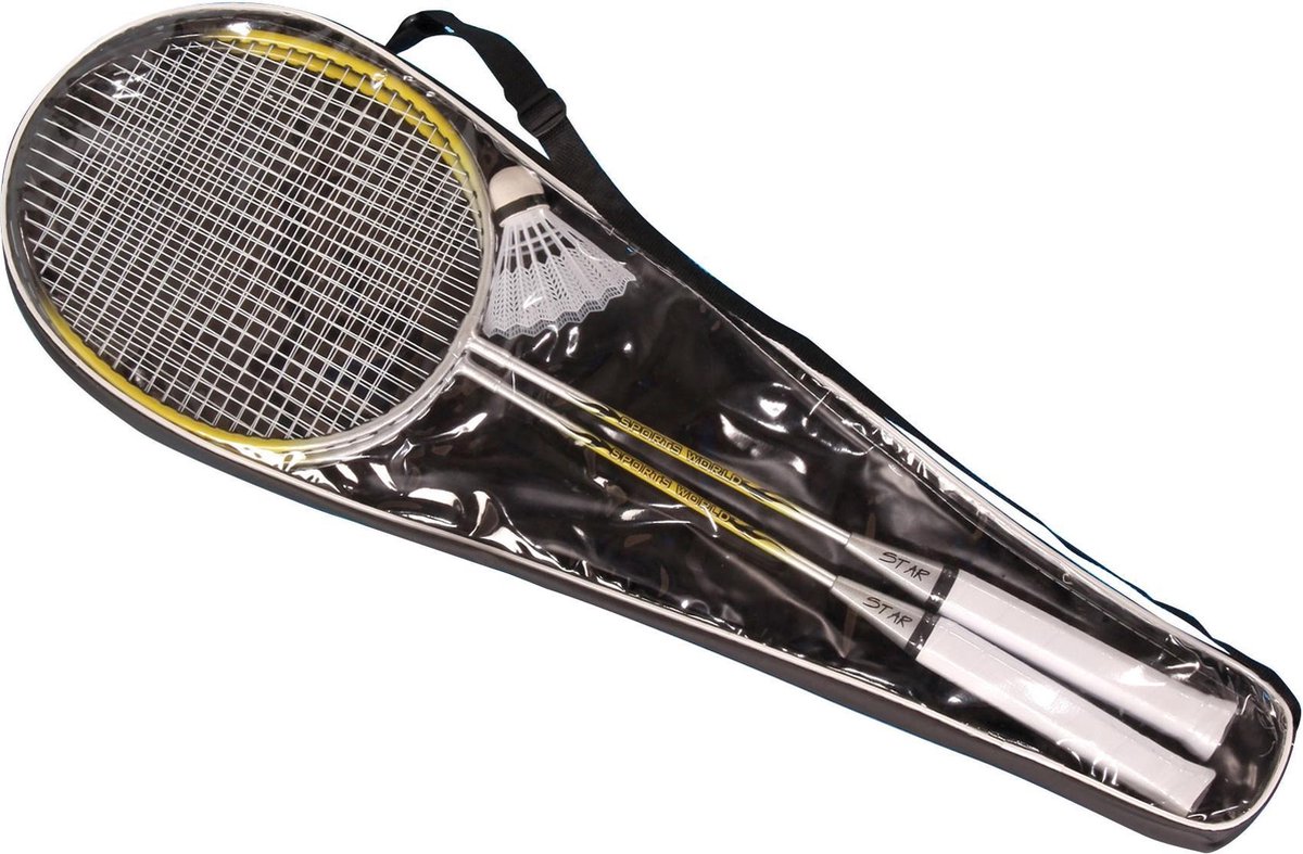 Badminton set met shuttle en draagtas - Stevige badmintonrackets - Badmintonset pro - Summer Play