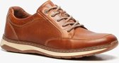 Hush Puppies leren heren veterschoenen - Cognac - Maat 41 - Echt leer - Uitneembare zool