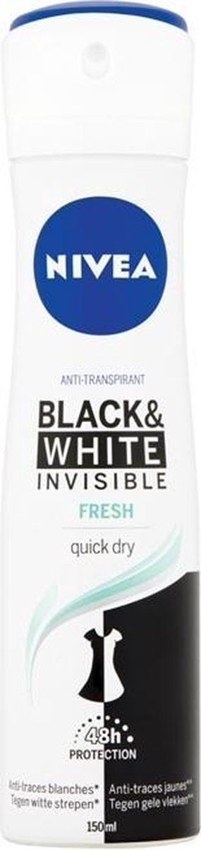 Nivea Deospray Invisible Black & White Fresh Woman - 150 ml