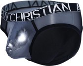 Andrew Christian - Gunmetal Sheer Brief - Maat XL - Erotische heren slip - Sexy mannen ondergoed - Zilver Mesh