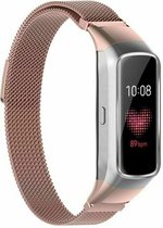 Milanees Smartwatch bandje - Geschikt voor  Samsung Galaxy Fit Milanese band - rosé pink - Strap-it Horlogeband / Polsband / Armband
