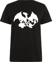 Pokémon T-shirt zwart Charizard maat L