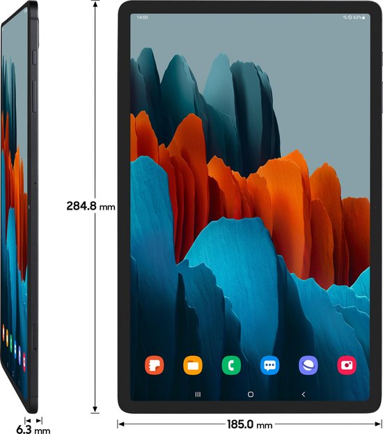 Samsung Galaxy Tab S7 FE 128 Go Wifi + 5G Noir - Tablettes - Coolblue