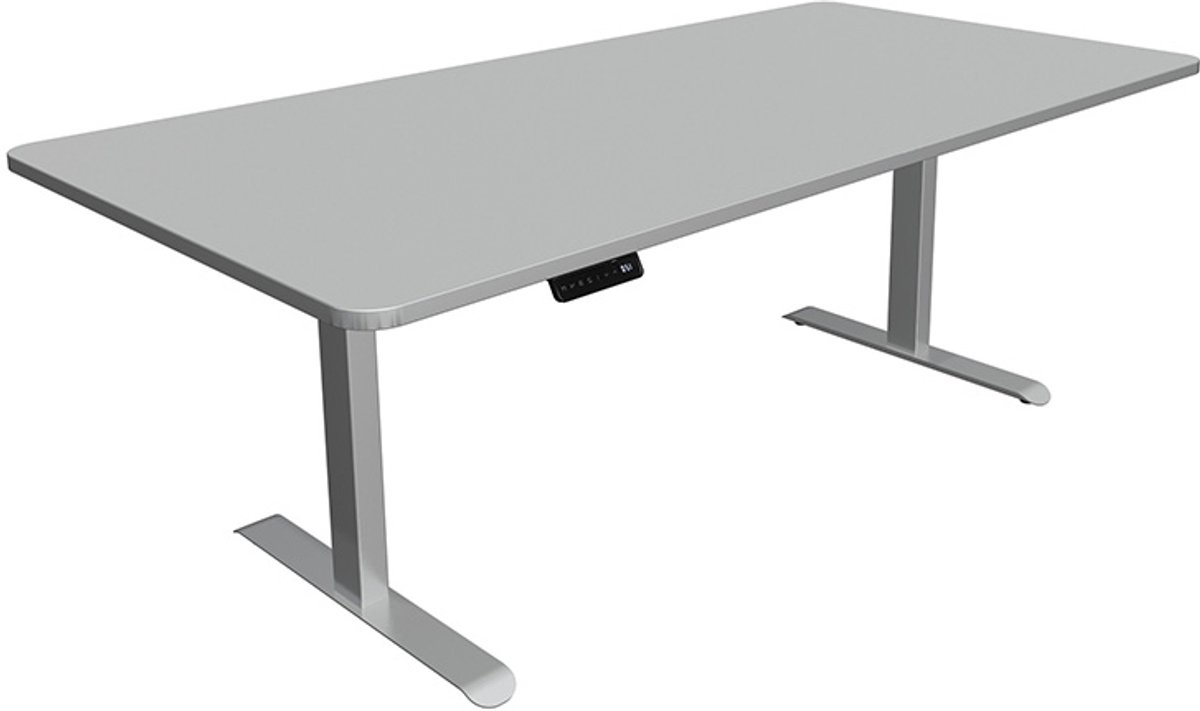 Kerkmann Zit sta bureau Move-3 premium grijs 200x100cm lichtgrijs