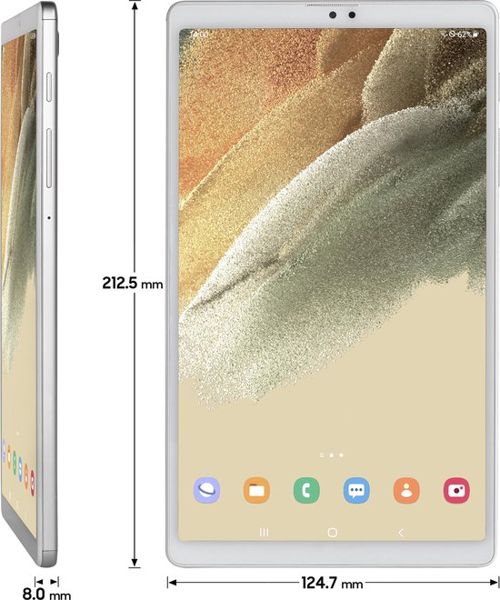 Samsung Galaxy Tab A7 Lite - WiFi - 8.7 inch - 32GB - Zilver | bol