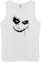 Witte Tanktop met “ The Joker “ print Zwart  Size XXXXL