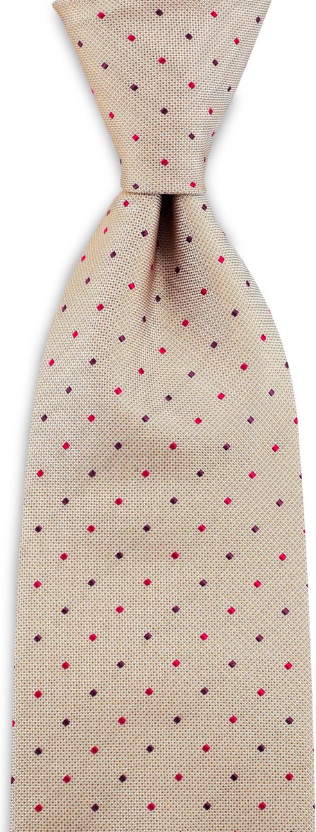 We Love Ties - Stropdassen - Stropdas Old McDonald - beige / rood
