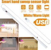 Auto- Led Cabinet Light voor Onder Kast ( lengte led 40 Cm ) Garderobe Nachtkastje Led Hand Sweep schakelaar Sensor