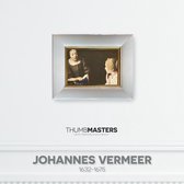 Dame en dienstbode - detail - Witte lijst met gouden kader - 21x26cm | Thumbmasters | Klein meesterwerk van Johannes Vermeer